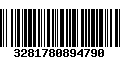 Código de Barras 3281780894790