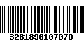 Código de Barras 3281890107070