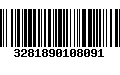 Código de Barras 3281890108091