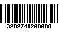 Código de Barras 3282740200088