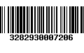 Código de Barras 3282930007206