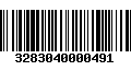 Código de Barras 3283040000491