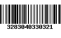 Código de Barras 3283040330321