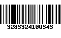 Código de Barras 3283324100343