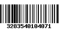 Código de Barras 3283540104071