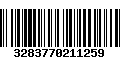 Código de Barras 3283770211259