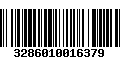 Código de Barras 3286010016379