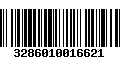 Código de Barras 3286010016621