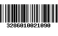 Código de Barras 3286010021090