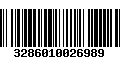 Código de Barras 3286010026989