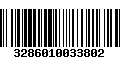 Código de Barras 3286010033802