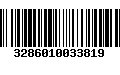 Código de Barras 3286010033819