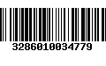 Código de Barras 3286010034779