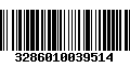 Código de Barras 3286010039514