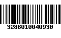 Código de Barras 3286010040930