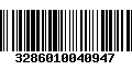 Código de Barras 3286010040947