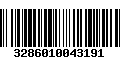 Código de Barras 3286010043191