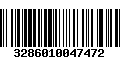 Código de Barras 3286010047472