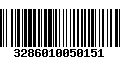 Código de Barras 3286010050151