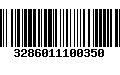 Código de Barras 3286011100350