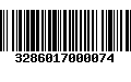 Código de Barras 3286017000074