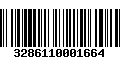 Código de Barras 3286110001664