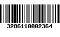 Código de Barras 3286110002364