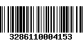 Código de Barras 3286110004153