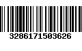 Código de Barras 3286171503626