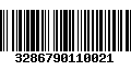 Código de Barras 3286790110021