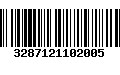 Código de Barras 3287121102005