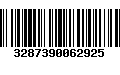 Código de Barras 3287390062925