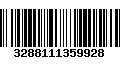 Código de Barras 3288111359928