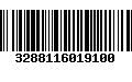 Código de Barras 3288116019100