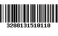 Código de Barras 3288131510118