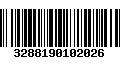 Código de Barras 3288190102026