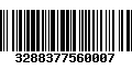 Código de Barras 3288377560007