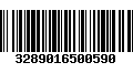 Código de Barras 3289016500590