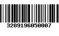 Código de Barras 3289196050007