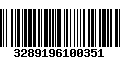 Código de Barras 3289196100351