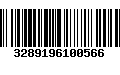 Código de Barras 3289196100566