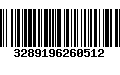 Código de Barras 3289196260512