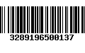 Código de Barras 3289196500137