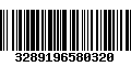 Código de Barras 3289196580320