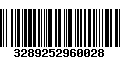 Código de Barras 3289252960028