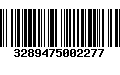 Código de Barras 3289475002277