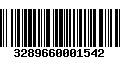 Código de Barras 3289660001542