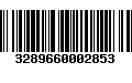 Código de Barras 3289660002853