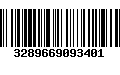 Código de Barras 3289669093401