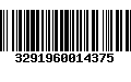 Código de Barras 3291960014375